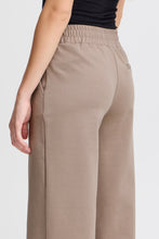 Load image into Gallery viewer, ICHI Kate Wide Legged Jersey Cropped Trousers - Fungi