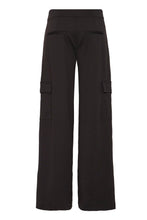 Load image into Gallery viewer, ICHI Simonse Wide Leg Cargo Trousers- Black