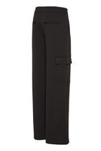 Load image into Gallery viewer, ICHI Simonse Wide Leg Cargo Trousers- Black