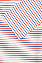 Load image into Gallery viewer, ICHI Mira Boat Neck Stripe Cotton Top - Multi Coloured Stripe