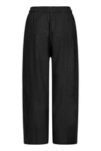 Load image into Gallery viewer, ICHI Linno Barrel Leg Linen Blend Trousers - Black
