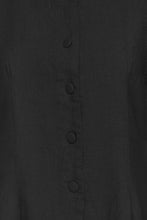 Load image into Gallery viewer, ICHI Linno Linen Blend Waistcoat - Black