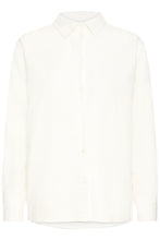 Load image into Gallery viewer, ICHI Linno Linen Blend Long Sleeve Shirt - Cloud Dancer