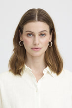 Load image into Gallery viewer, ICHI Linno Linen Blend Long Sleeve Shirt - Cloud Dancer