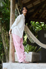 Load image into Gallery viewer, ICHI Linno Linen Blend Long Sleeve Shirt - Cloud Dancer