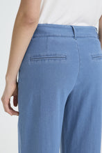 Load image into Gallery viewer, ICHI Kate Denim Cotton Blend Trousers - Medium Blue