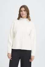 Load image into Gallery viewer, ICHI Ballia Crew Neck Jumper - Cloud Dancer