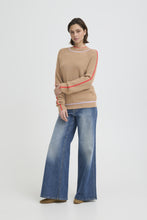 Load image into Gallery viewer, ICHI Boston Turtle Neck Jumper - Sepia Tint