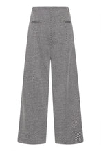 Load image into Gallery viewer, ICHI Kate Twillish Wide Legged Trousers - Black &amp; White Graphic Stripe