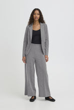 Load image into Gallery viewer, ICHI Kate Twillish Wide Legged Trousers - Black &amp; White Graphic Stripe