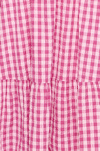 Load image into Gallery viewer, ICHI Felicia Gingham Cotton Sundress - Very Berry Pink