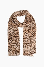Load image into Gallery viewer, Small Leopard Print Scarf - Tan