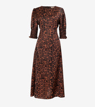 Load image into Gallery viewer, Hazel Animal Print Midi Dress - Brown Leopard