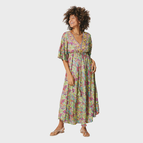 Maia Paisley Print Maxi Dress