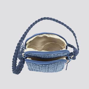 Lottie Hessian Mini Crossbody Bag - Tan