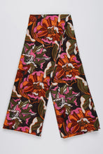 Load image into Gallery viewer, Kenna Hydrangea Print Scarf - Khaki, Pink &amp; Orange