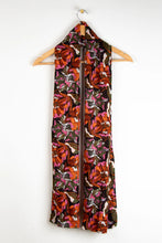 Load image into Gallery viewer, Kenna Hydrangea Print Scarf - Khaki, Pink &amp; Orange