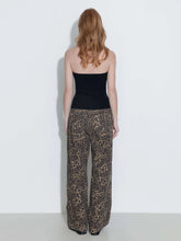 Load image into Gallery viewer, CUBIC Leopard Wide Leg Denim Jeans - Sienna Brown