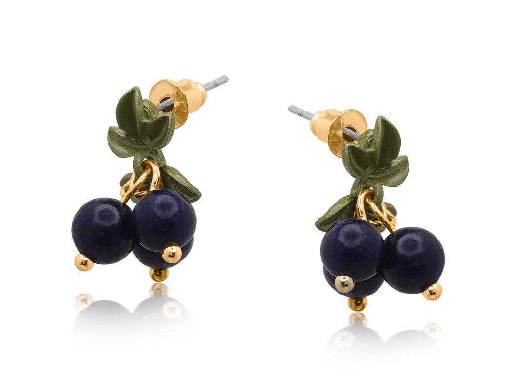 Gora Resin Blueberry Earrings