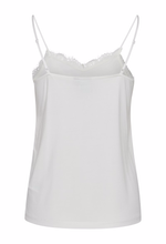 Load image into Gallery viewer, ICHI Like Lace Trimmed Camisole - Cloud Dancer