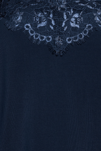 Load image into Gallery viewer, ICHI Like Lace Trimmed Camisole - Total Eclipse