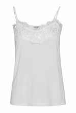 Load image into Gallery viewer, ICHI Like Lace Trimmed Camisole - Cloud Dancer