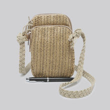 Load image into Gallery viewer, Lottie Hessian Mini Crossbody Bag - Tan