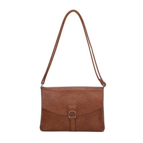 Erica Satchel Hand Bag - Tan