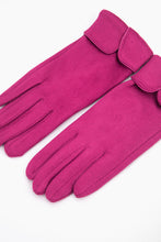 Load image into Gallery viewer, Tori Scalloped Cuff Gloves - Fuchsia