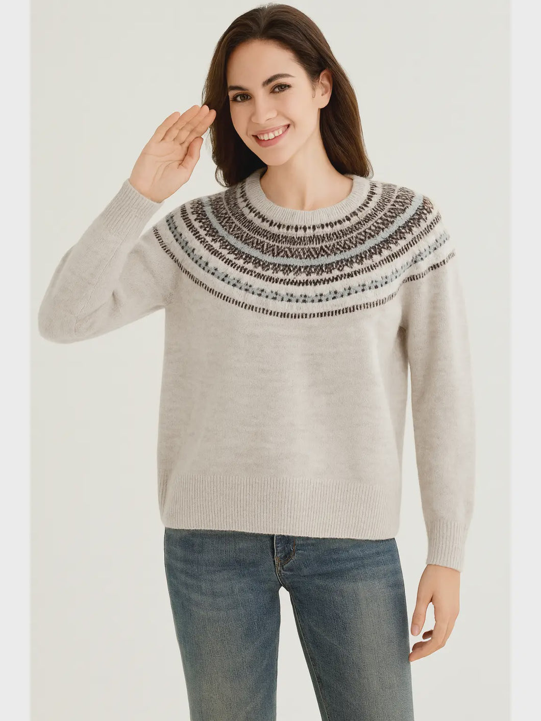 Rona Fair Isle Wool Blend Jumper
