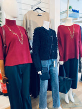 Load image into Gallery viewer, Sansa Three Quarter Sleeve Jumper - Granata Burgundy