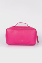 Load image into Gallery viewer, Mila Faux Leather Vanity Case - Fuchsia