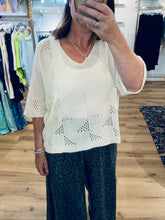 Load image into Gallery viewer, Alice Textured Knit Cotton Jumper - Cream