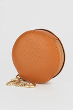 Load image into Gallery viewer, Milano Small Round Leather Coin Purse - Tan