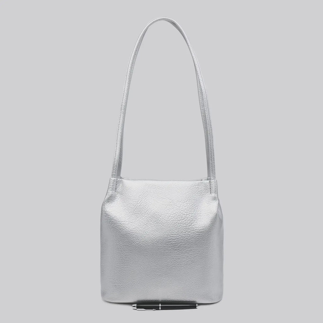 Marcie Tote Bag - Silver