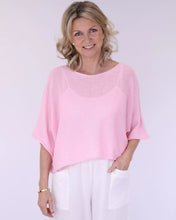 Load image into Gallery viewer, Giorga Cotton Blend Fine Knit Top - Pale Pink