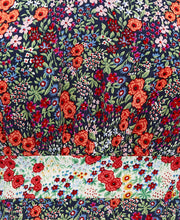 Load image into Gallery viewer, Sienna Contrast Floral Angel Sleeve Midi Dress