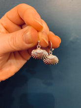 Load image into Gallery viewer, Seashell Drop Earrings - Silver