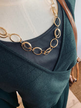 Load image into Gallery viewer, Isobel 2-in-1 Layered Wool Blend &amp; Pleated Dress  - Dark Green