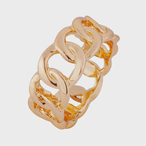 Alesha Interlocking Circles Ring - Gold