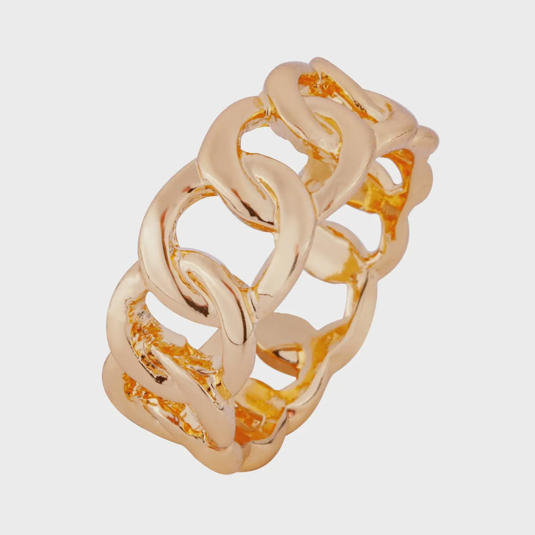 Alesha Interlocking Circles Ring - Gold