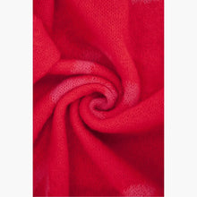 Load image into Gallery viewer, Zuri Sketched Hearts Blanket Scarf - Red