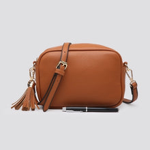Load image into Gallery viewer, Emma Faux Leather Camera Bag - Gold Metal Hardware
