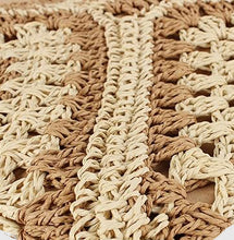 Load image into Gallery viewer, Madeleine Crochet Straw Shoulder Bag - Camel