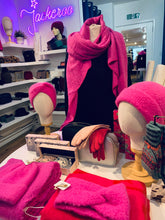 Load image into Gallery viewer, Saylor Textured Beanie Hat - Hot Pink