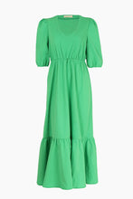 Load image into Gallery viewer, Chloe Textured Crepe Midi Dress - Green