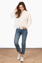 Load image into Gallery viewer, Penny Broderie Anglaise Cotton Shirt - White