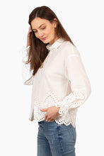Load image into Gallery viewer, Penny Broderie Anglaise Cotton Shirt - White