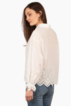 Load image into Gallery viewer, Penny Broderie Anglaise Cotton Shirt - White