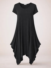 Load image into Gallery viewer, Hayley Cap Sleeve Parachute Dress - Black